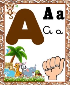 Alfabeto Safari – Versão Libras