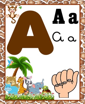 Alfabeto Safari – Versão Libras